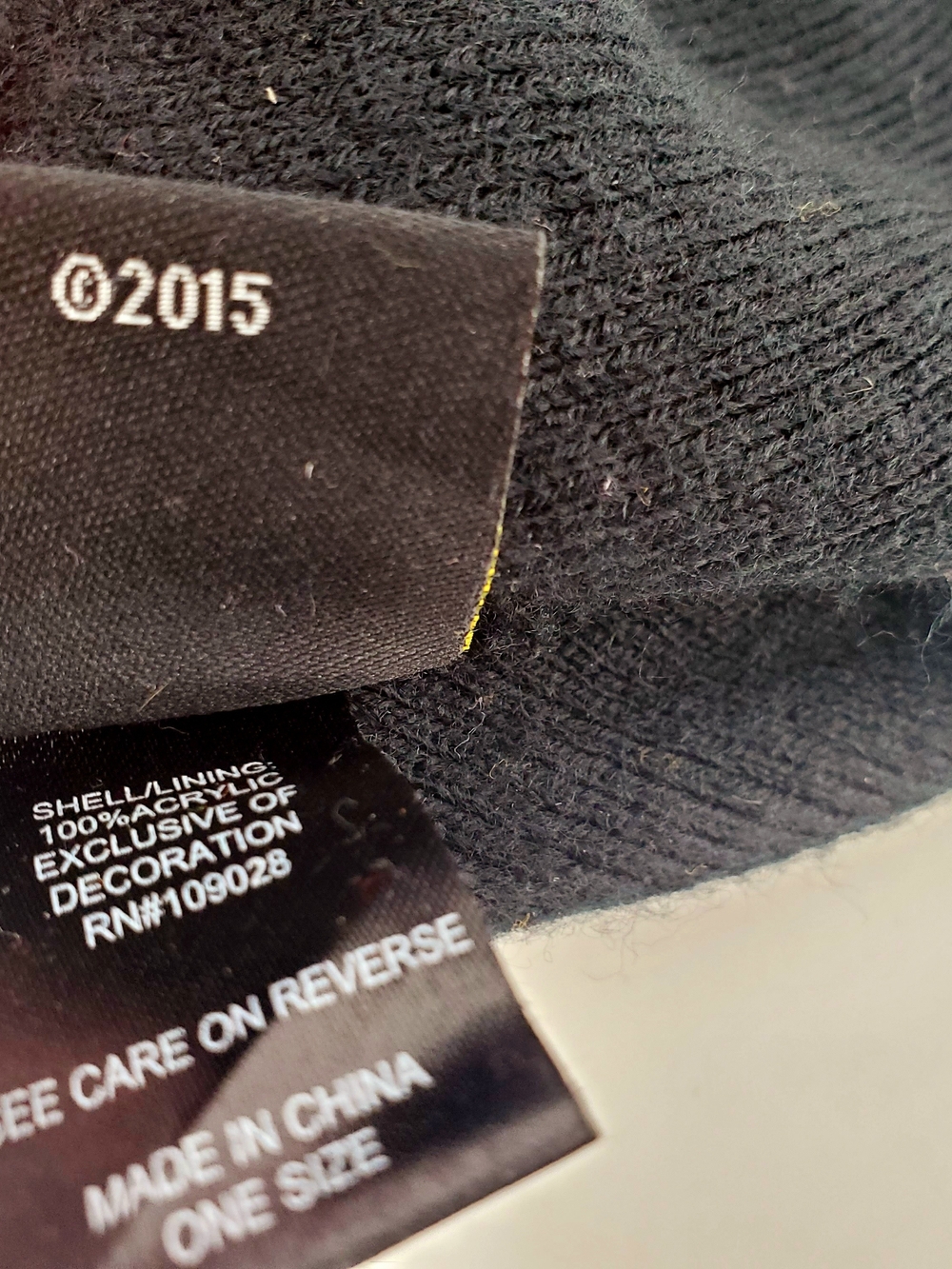 NIRVANA Beanie Hat With Smiley Faces Band Merch Knit Hat 2015 - Picture 7 of 9